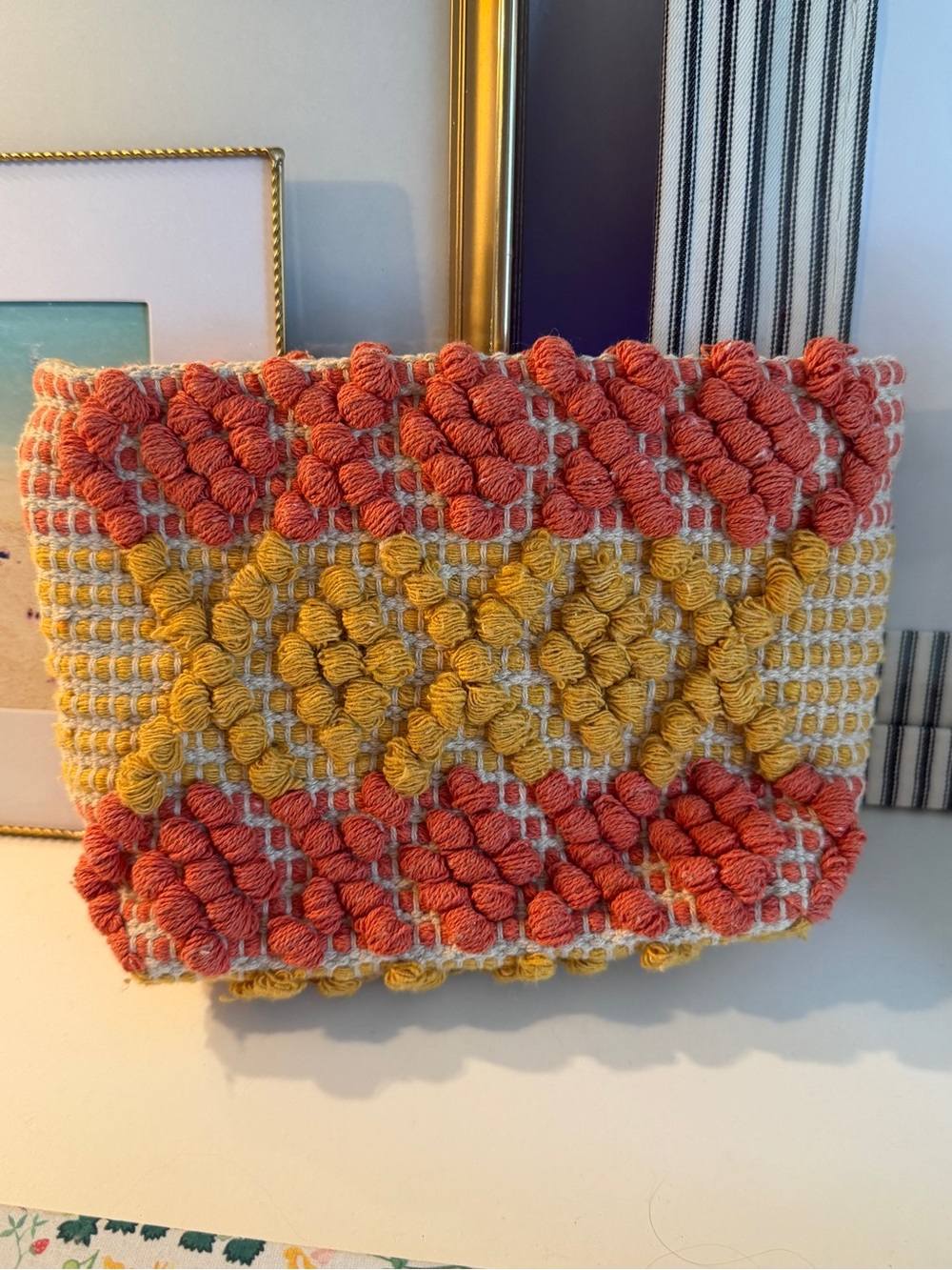 Universal Thread woven textured Clutch pouch